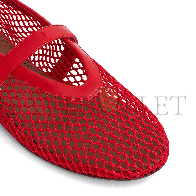 ALAÏA BALLET FLATS IN FISHNET AA3A029TK007 - 300